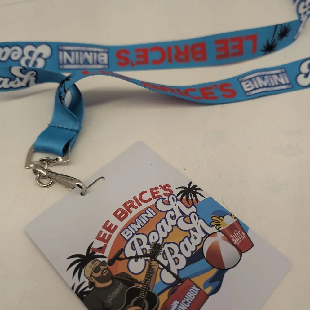 NEW: Official Top Shelf Country Cruise Lee Brice's Bimini Beach Bash Lanyard